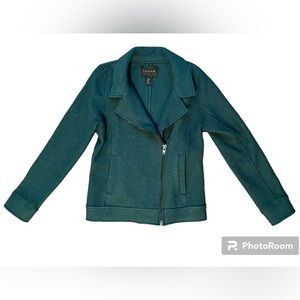 Tahari | Women’s Wool Blend Moto Style Jacket | Teal